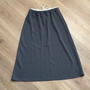 Aritzia Elegant Gray / Blue Women's Midi Skirt
